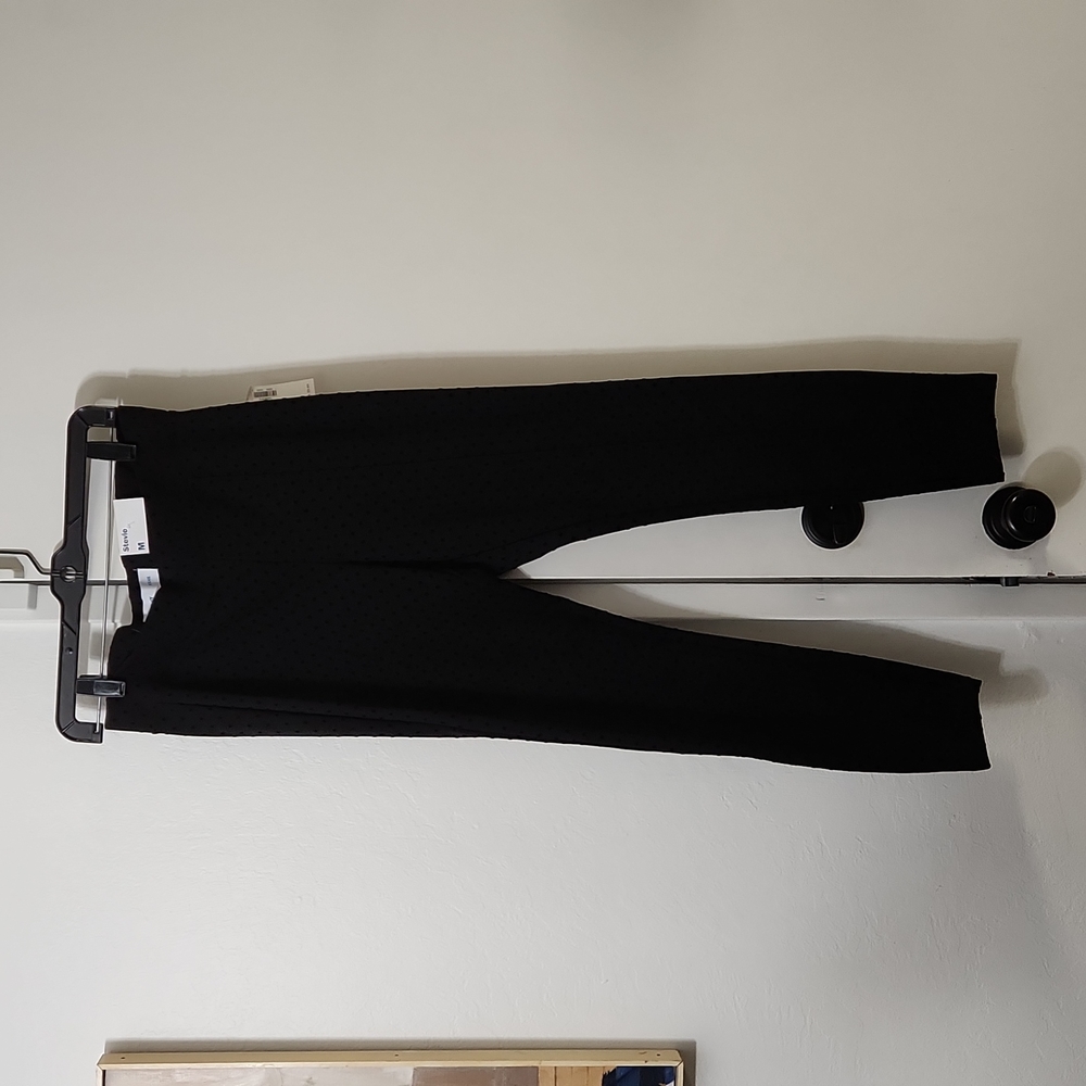 Black polkadot pants